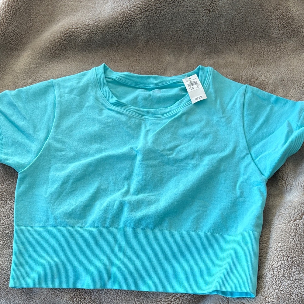 Aerie Turquoise Crop Top